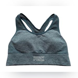 Victoria's Secret SPORT Seamless Lightly Lined Bra Sz XS Green Racerback